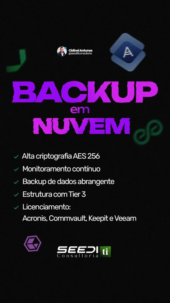 backup nuvem seediti